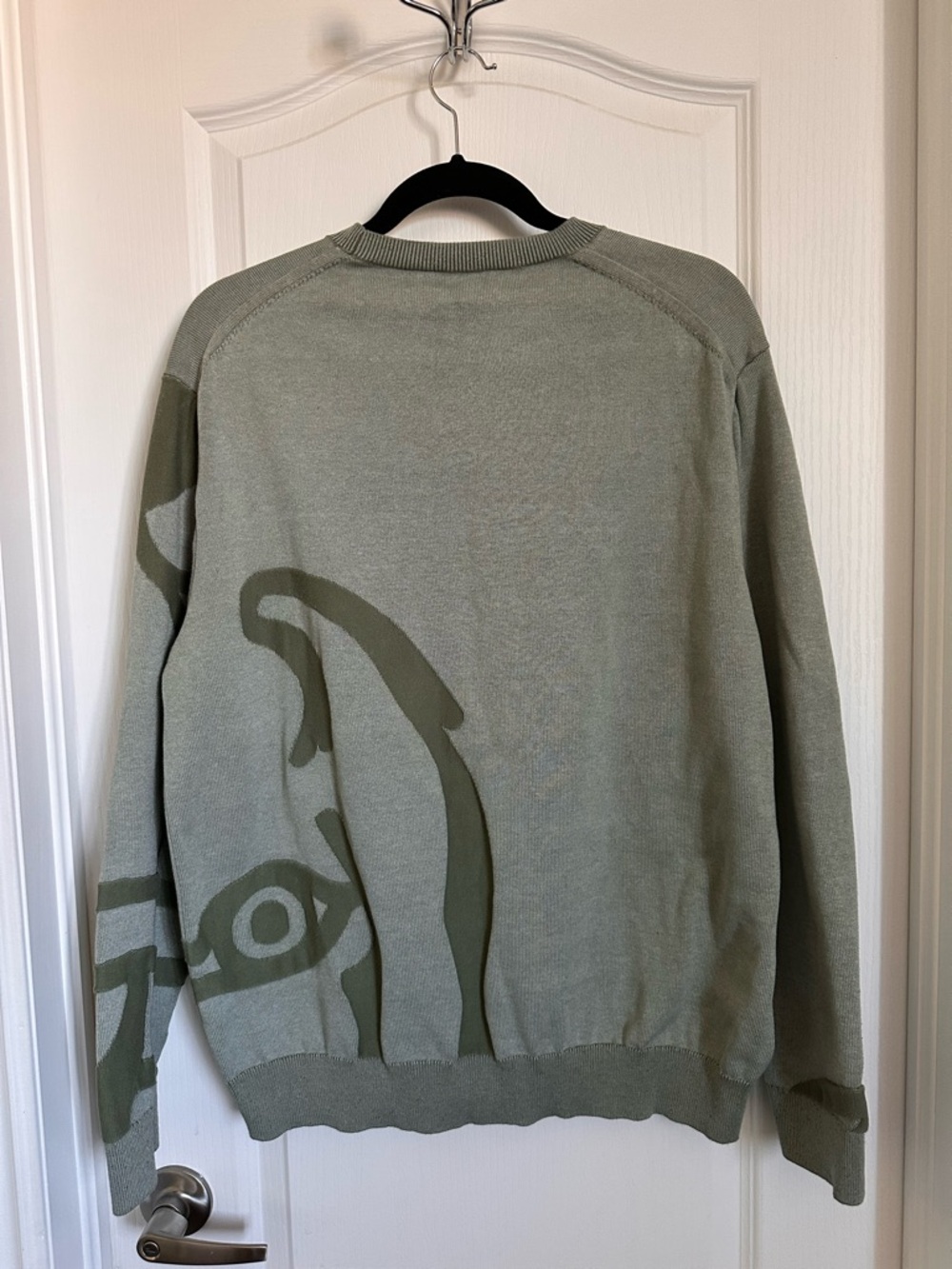 Kenzo Olive Green Abstract Crewneck Sweater. Unisex - Picture 9 of 13
